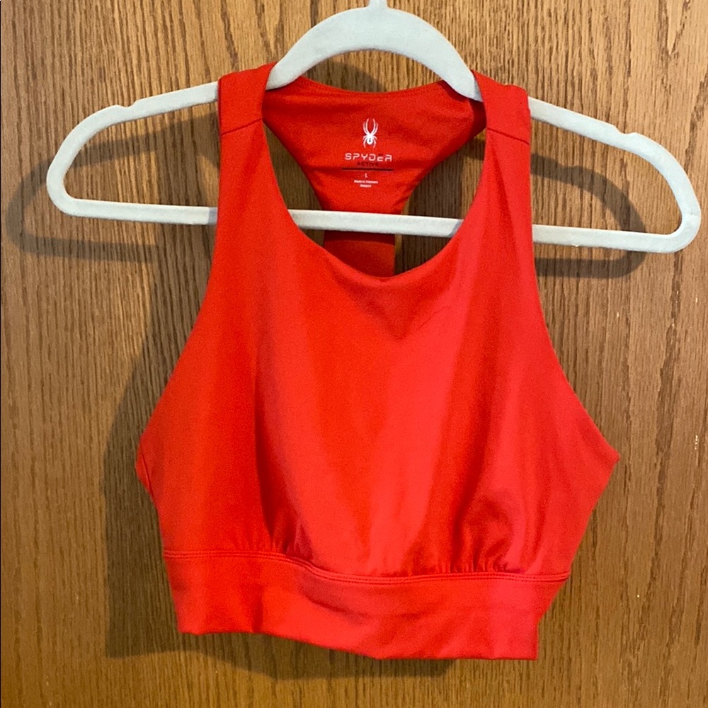 Spyder Red Racerback Sports Bra
